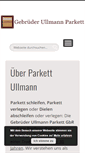 Mobile Screenshot of parkett-ullmann.de